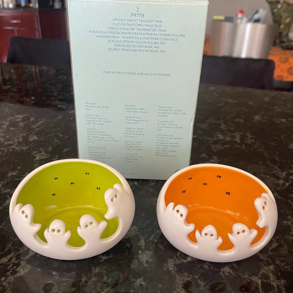 Partylite Halloween Ghost Candle Holders